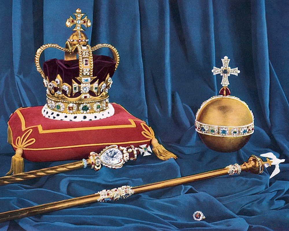 British Crown Jewels, a collection of historic royal regalia.